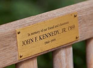plaque honoring JFK Jr.