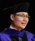 Yuxin Feng speaking at 2025 Convocation