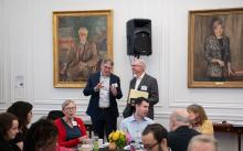 Roger King and Matthew Ginsburg talking