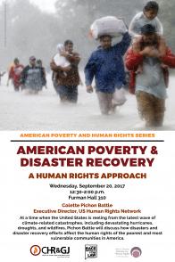 American Poverty &amp; Disaster Recovery Poster