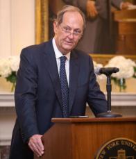 Bill Bradley at podium