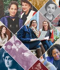 Photo compilation of various women of NYU Law through the years
